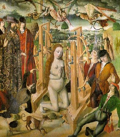 Fernando  Gallego The Martyrdom of Saint Catherine Spain oil painting art